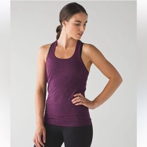 Lululemon Swiftly Tech Racerback Magenta Aurora Pink / Black 6